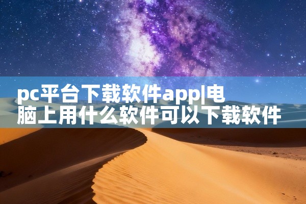 pc平台下载软件app